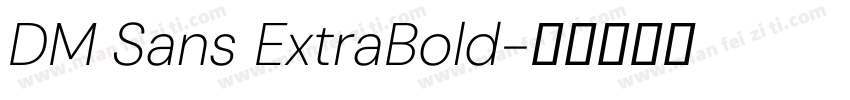 DM Sans ExtraBold字体转换
